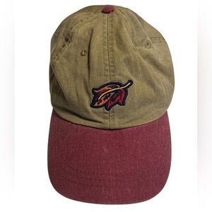 Vintage Cotton Embroidered Leaf Nature Hiking Strap Back Adams Baseball Hat